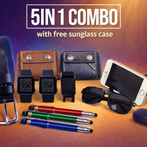 5 in 1 Mens Combo Set with Cardholder